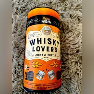 Whisky Lovers 500 Piece Jigsaw Puzzle Orange‎ Tube Gift Bar Decor New